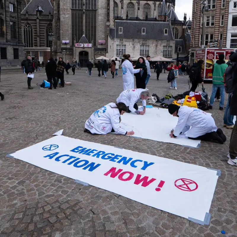 Actie Scientist Rebellion op de Dam