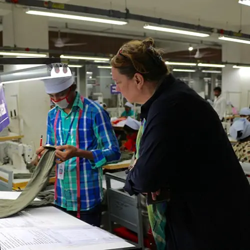 Agnes Jongerius in Bangladesh